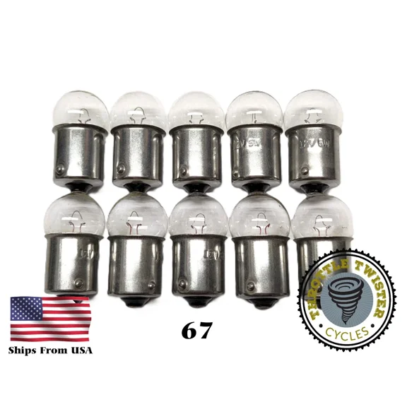 10 - 67 Compatible R5W 5W Clear Light Bulb Lamp, Marker, Auxiliary - Usa Seller