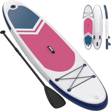 10.6FT Inflatable Stand Up Paddle Board with  Camera Mount, Non-Slip Deck, Kayak Seat D-Rings for Yoga Fishing Lake Ocean
