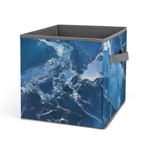 10.6in Folding Storage Box Solid Material Handle On Both Sides For Easy ...
