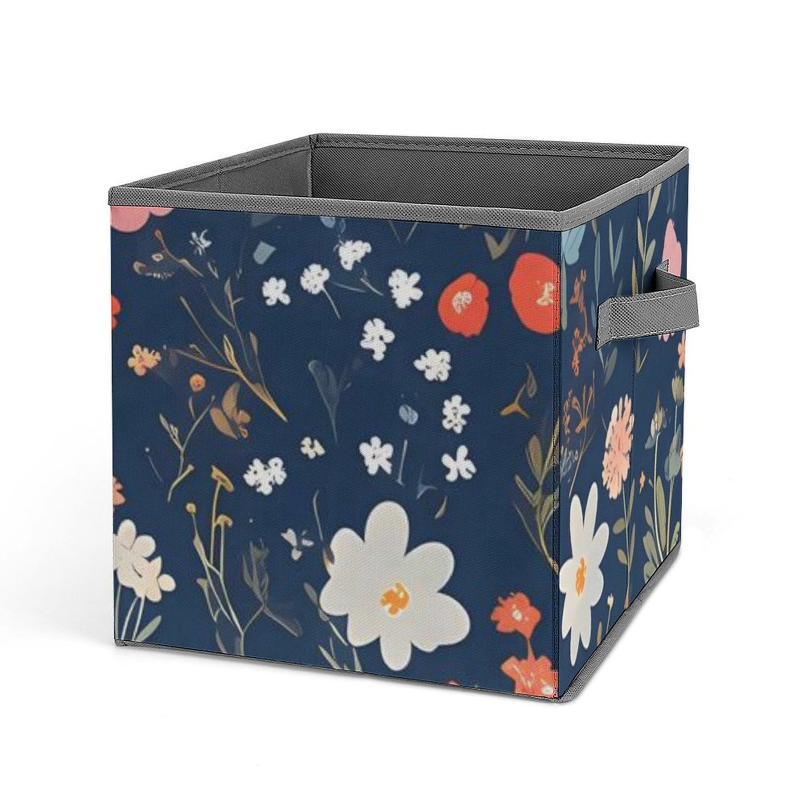 10.6in Folding Storage Box Solid Material Handle On Both Sides For Easy ...