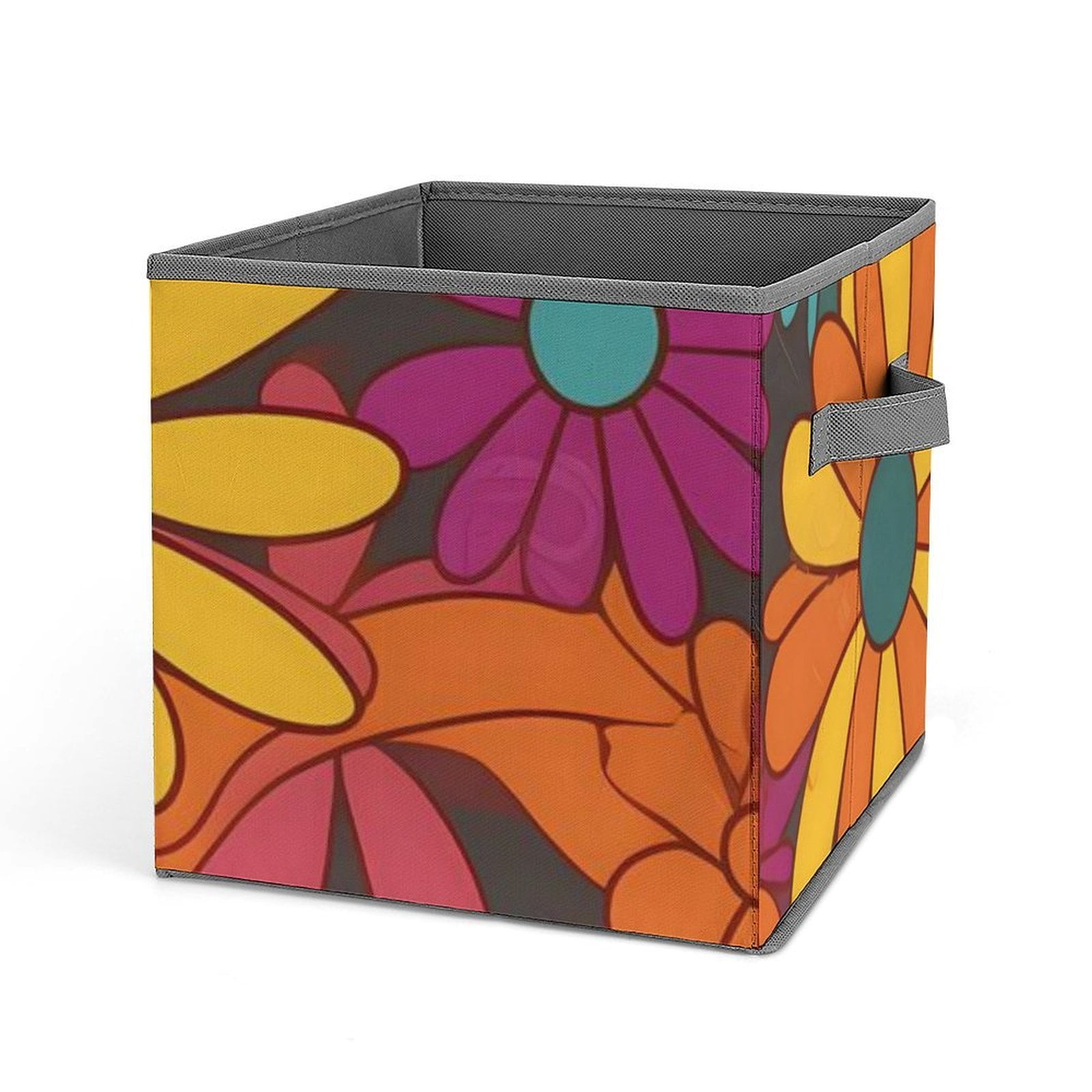 10.6in Folding Storage Box Solid Material Handle On Both Sides For Easy ...