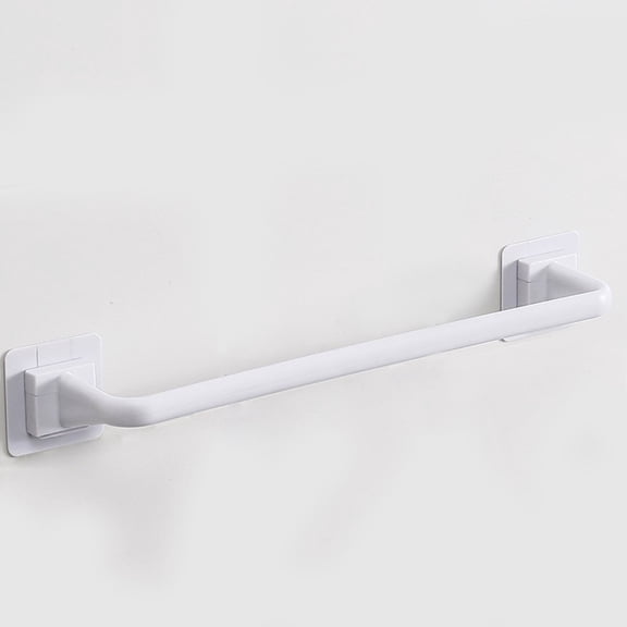 10.6inch Self-Adhesive Towel Rod Towel Bar Stick on Wall Bath Towel Holder Rail Rack,White