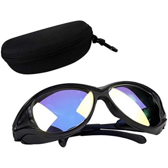 10.6um OD& CO2 Laser Protective Goggles Safety Glasses Protection Glasses Goggles Double-Layer Professional Laser Engraving Marking Cutting Welding Machine Laser Light Safety Glasses Eye Protection