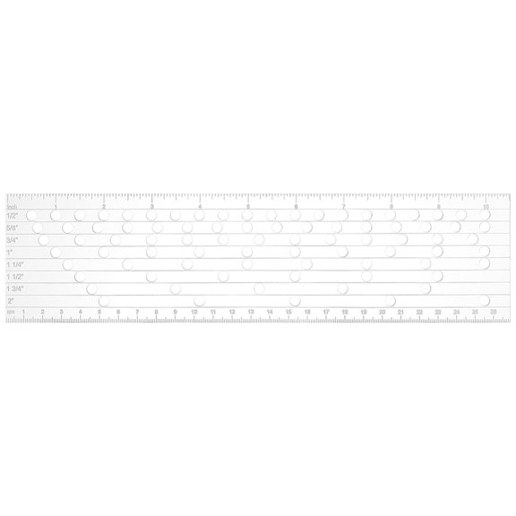 10.6x2.6inch Corset Lacing Hole Guide 8 Different Spacing Distances Hole Punches Tool Rectangle Acrylic Rulers for Mark Grommets on Corsets