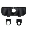 thumbnail image 1 of 10.6x4.3Inch Silicone Faucet Mat,Faucet Handle Drip Catcher Tray Mat for Kitchen Counter,Bathroom,Kitchen Sink Splash Guard-Black, 1 of 7