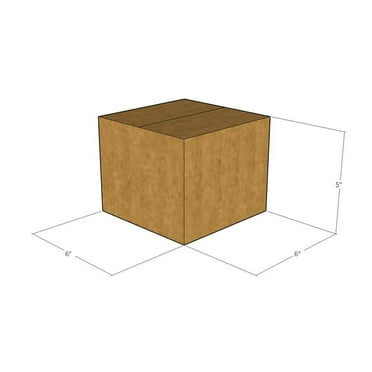 10 - 6x6x5 - 32 ECT Corrugated Boxes - New for Moving or Shipping Needs