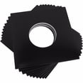 thumbnail image 1 of (10) 7" Heavyweight Record Jackets - Black with Center Hole - #07JWBKHH, 1 of 2