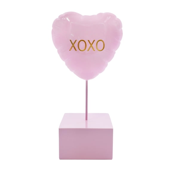 10.75" Pink Puffy Heart Tabletop Decor by Celebrate It - Valentine's Day Gifts and Decor