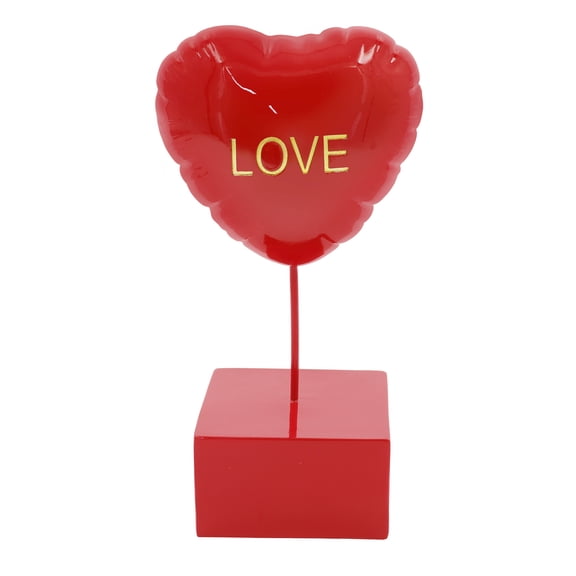 10.75" Red Puffy Heart Tabletop Decor by Celebrate It - Valentine's Day Gifts and Decor