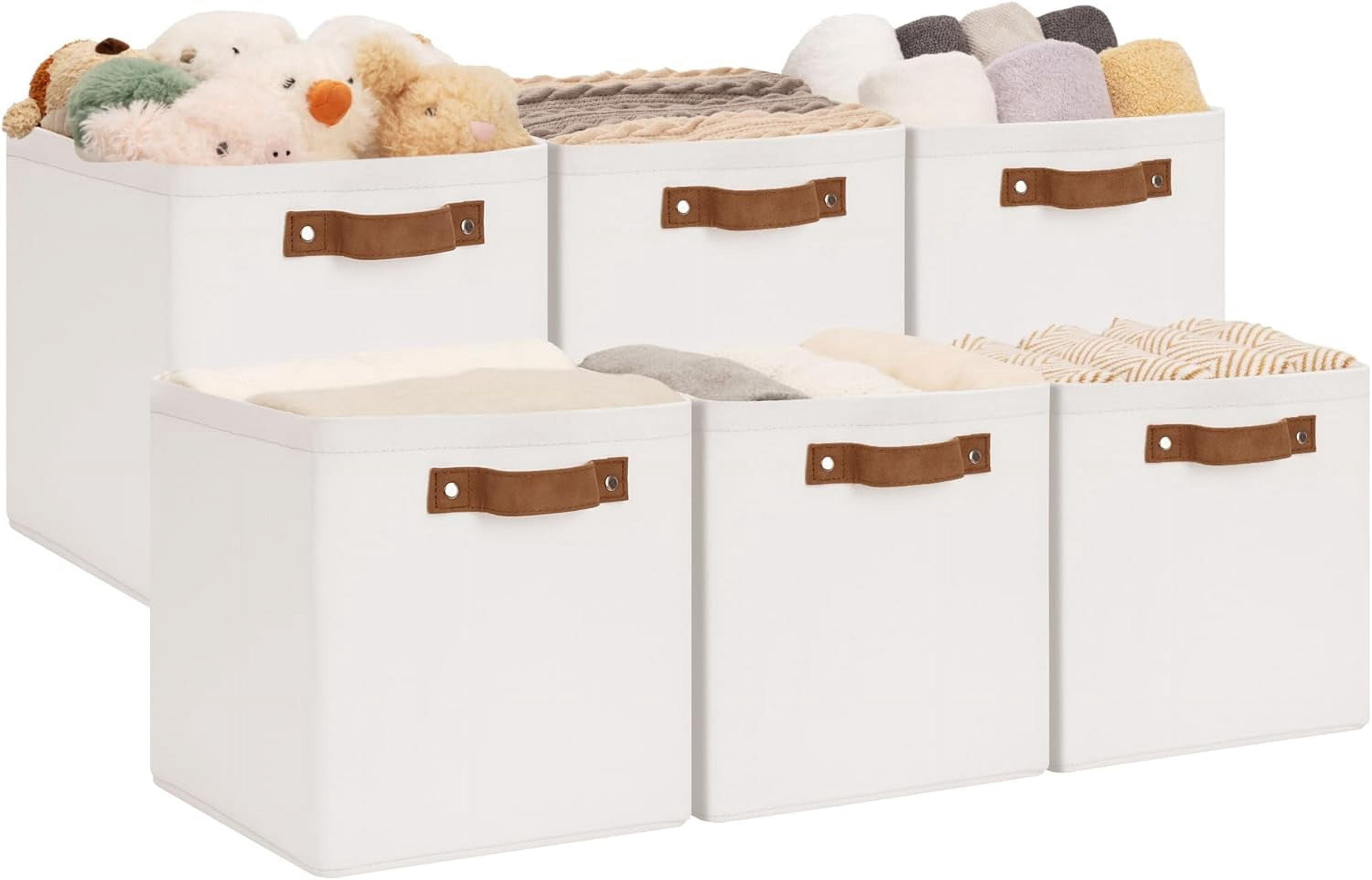 10.75x10.75 Storage Cubes, Collapsible Storage Bins Organizer for ...