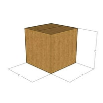 7x7x7 Kraft Brown Corrugated Shipping Boxes, 32 ECT Single-Wall, Qty 10