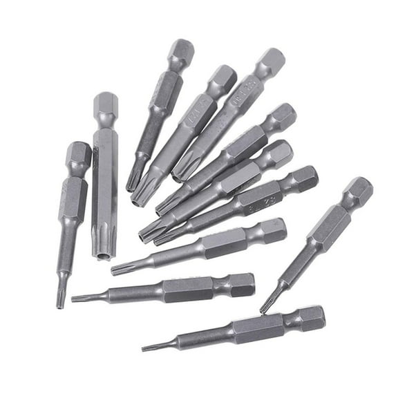10/8/5/1Pc 50/75/100/150Mm Long Torx Screwdriver Bit Tamper Proof Star Drill Bit Screw Driver Tips Hex 1/4 For Rotary Tool T40 Fangkenuo