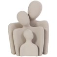 thumbnail image 1 of 10", 8", 5"H Cream Ceramic Nesting Family People Sculpture, by DecMode (3 Count), 1 of 13