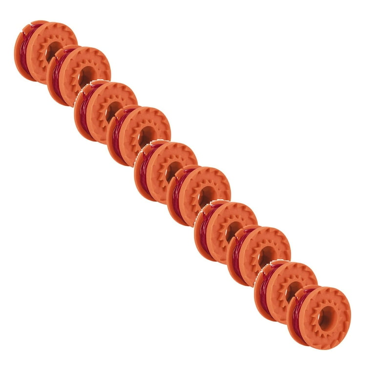 WORX WA0010 Replacement Spool Line – 10-Foot, 6-Pack For Grass Trimmer Edger