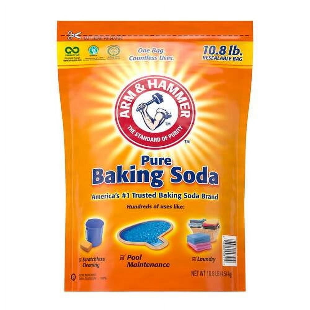 10.8 lb Pure Baking Soda Resealable Bag (Pack of 1)
