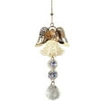 thumbnail image 1 of 10.83in Angel Suncatcher with Crystal Beads - Metal Cutout Pendant for Window/Patio Decor, Iridescent Light-Refracting Hanging Ornament, 1 of 5