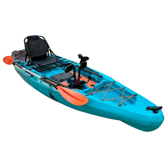 10.8ft Rapido Modular Fin Drive Fishing Kayak | Super Lightweight, 400lbs Capacity | Easy to Store - Easy to Carry | Beats Inflatables | No roof Racks - no Wall Racks