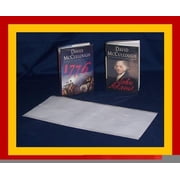 10-9 1/2 x 20 Brodart Archival Fold-On Book Jacket Covers - Center-Loading, Clear, Mylar, Adjustable