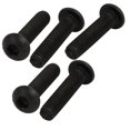 thumbnail image 1 of 10.9 Grade M6x25mm Round Head Inner Hex Socket Left Hand Thread Bolt 5pcs, 1 of 3