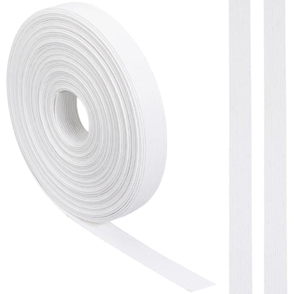 10.9 Yards Paper Weaving Cane 5/8 inch Wide Paper Rattan Weaving Cane Material 12-Ply Fibre Rush Basket Making Supplies White