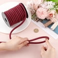 thumbnail image 1 of 10.9 Yards Round Imitation Leather Cord 8mm Leather Rope Strap String for Bolo Tie Shoelace Bracelet Necklace Jewelry Making Bag Strap Dark Red, 1 of 8