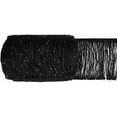 thumbnail image 1 of 10.9 Yards Sequins Chainette Fringe Yarn Thread Tassel Trim 5-7/8 inch Black Tassel Fringe Trim with Silver Sequins, 1 of 7
