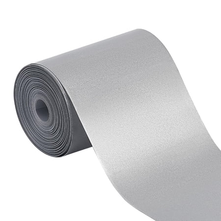 10.9 Yards Silver Reflective Tape Iron On Fabric 2 Inch Wide Heat Transfer Reflective Film for Warning Safety Trim Decor on Vest Shirt Jacket Bag Pants Shoes Costume