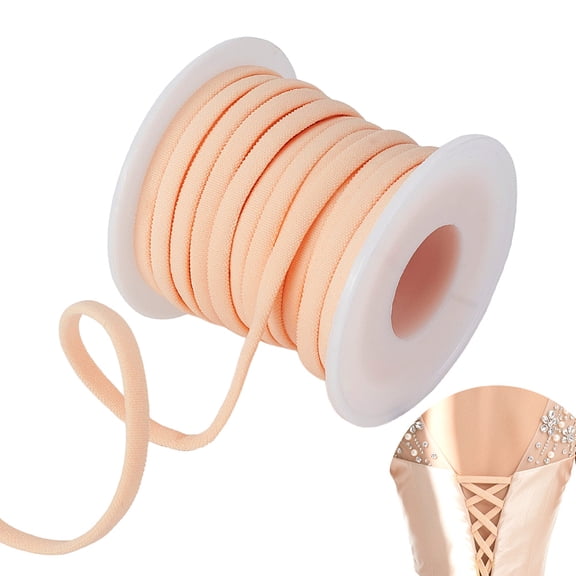 10.9 Yards Women's Tie Back Wedding Bridal Gown 0.2 Inch Adjustable Lace up Dress Cord Back Corset Ribbon Replacement Lacing Cord DIY