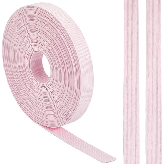 10.9 Yards x 0.6 Inch Paper Rattan Weaving Cane Pink Paper Woven Cane Material 12-Ply Fibre Rush Basket Making Supplies