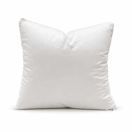 26x26 Goose Down & Feather Pillow Insert – Luxury Designer Cushion – Multiple Loft Options – 100% Cotton Shell