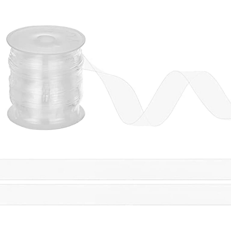 10.94 Yards(10m) Clear Elastic Strap 0.59 Wide Transparent Elastic Band  Clear Bra Strap Lightweight Clear Elastic