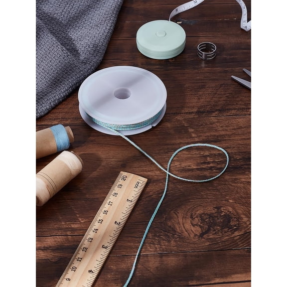 10.94 Yards(10m) Colorful Cotton Thread Cords 1mm Macrame Rope Waxed Cotton Cord Beading String for Handmade Bracelet Necklace Jewelry DIY Crafts Making Supplies