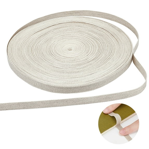 10.94 Yards Linen Binding Book Tape 3/8 inch Wide Light Gray Bookbinding Repair Archival Tape Cloth Supplies for Bookbinding Book Arts Sewing Craft