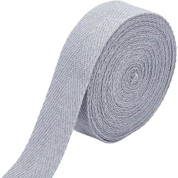10.9Yards Grey Herringbone Ribbon 1.77 Inch Cotton Webbing Carpet Binding Trim Twill Tape