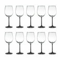 thumbnail image 1 of 10 ARC Cachet White Wine Glasses Set, 16 oz. - Wedding, Favors, Cheap, Sturdy - Black, 1 of 5