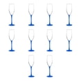 thumbnail image 1 of 10 ARC Connoisseur Grand Champagne Flutes Set, 8 oz. - Durable, Sleek, Color Bottom, Barware - Blue, 1 of 5