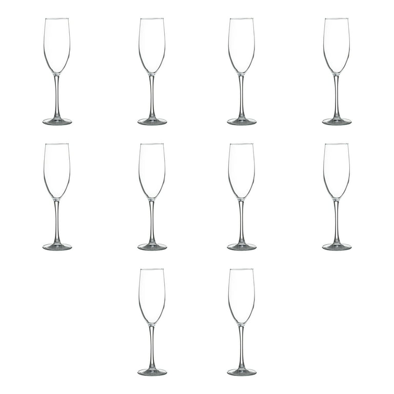 Aspen Champagne Glass Flutes, Set of 8 + Reviews