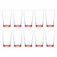 thumbnail image 1 of 10 ARC Nonic Beer Glasses Set, 19 oz. - Clear, Pub, USA made - Red, 1 of 5