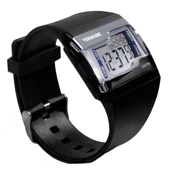 10 ATM Water Resistant Digital Wristwatch for Swimming and Diving with Multiple Functions of Lap Stopwatch, Alarm Clock, Calendar and Backlight