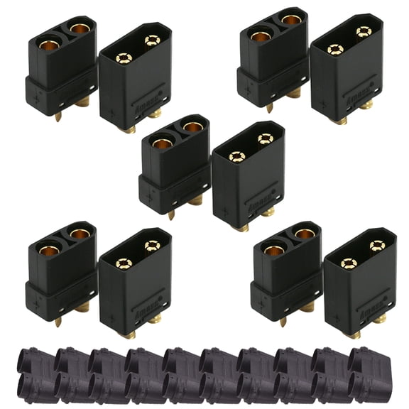 10 AWG 5 Pairs XT90H Connector M&F+Protective Cover for Battery/Charger/Controller TAPDRA Spare Part