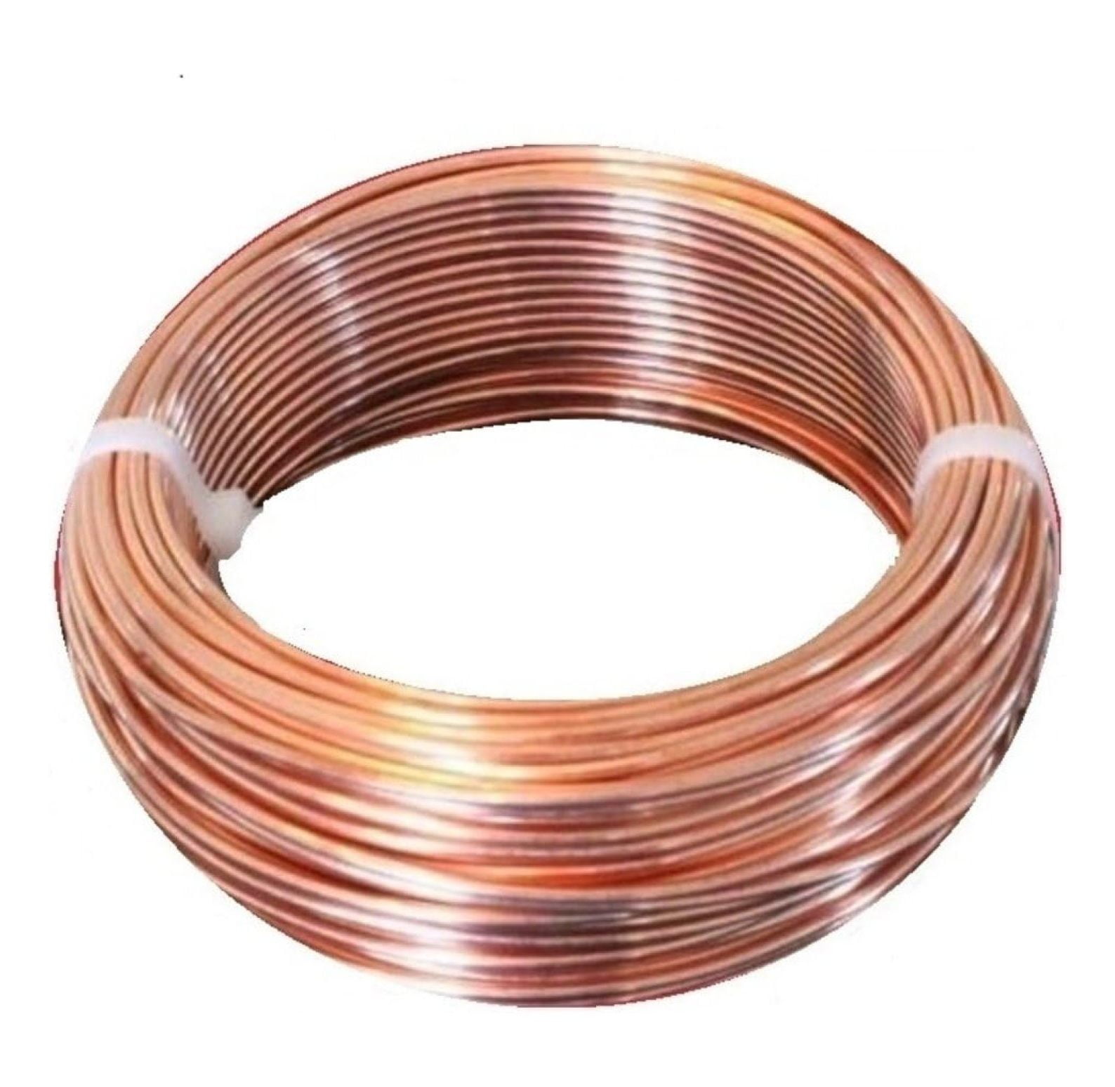 10 AWG Bare Copper Wire 25 Ft (Half Hard) Coil Single Solid Copper