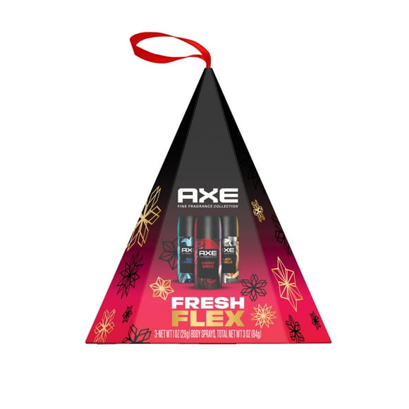 AXE Fresh Flex Body Spray Stocking Stuffer Gift Set Compact Deodorant Sprays, 1 oz 3 Count