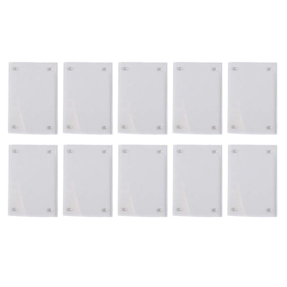 10 Acrylic Double Sided Magnetic Photo Frames for Home and Office Decor
