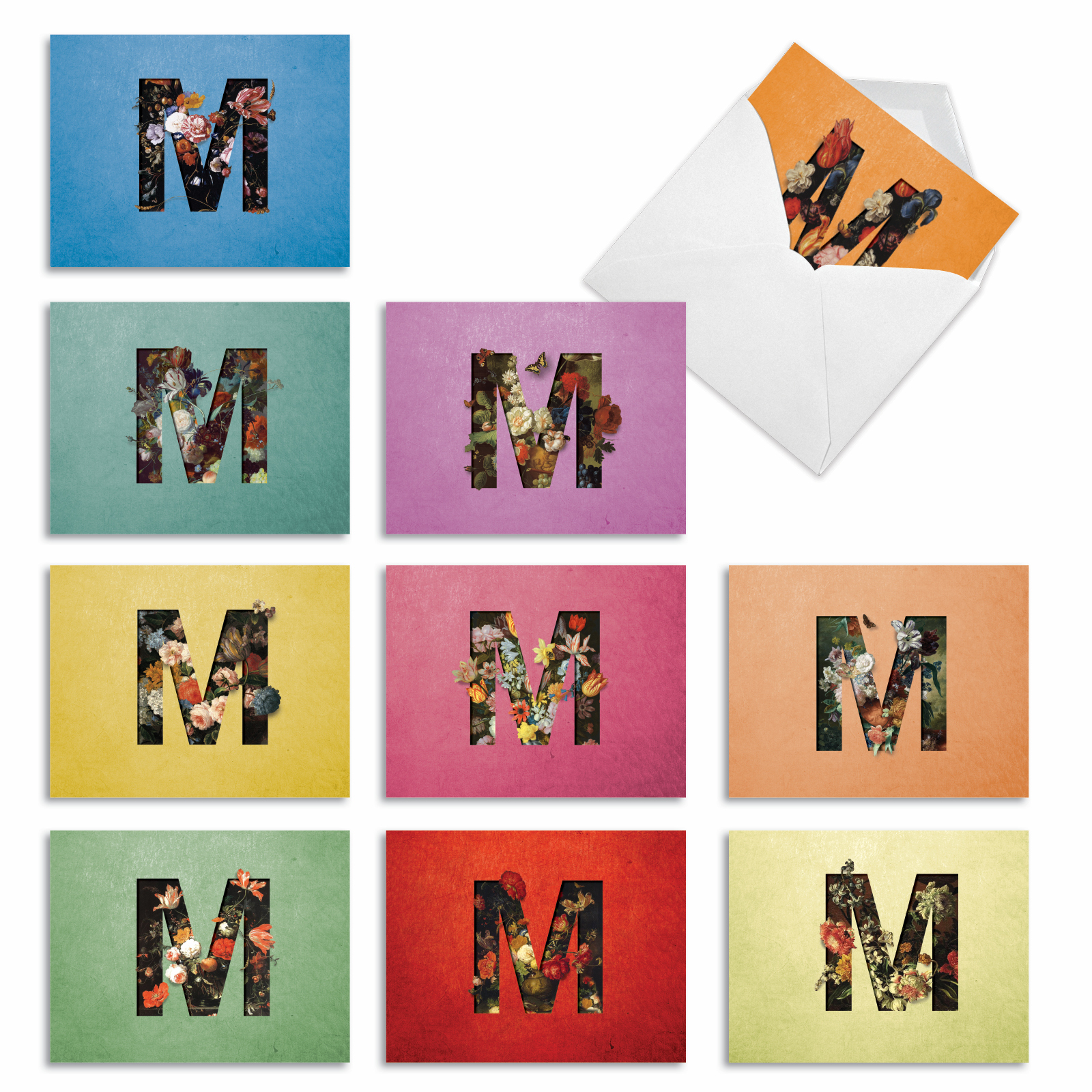 10 All Occasion Blank Note Cards Assorted (4 x 5.12 Inch) - BAROQUE ...