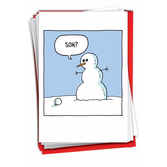 The Best Card Company 10 Assorted Blank All Occasions Notes Bulk Set 4x5.12 w/ Envelopes, 10x1 Designs, For Men, Women, Design Tunes M3315