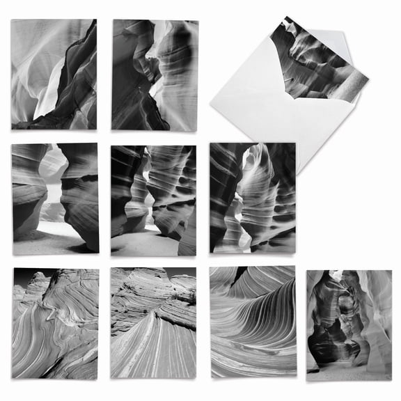 10 All Occasion Blank Note Cards Assorted (4 x 5.12 Inch) - FREE FORMS