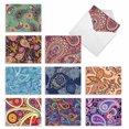 thumbnail image 1 of 10 All Occasion Blank Note Cards Pack (4 x 5.12 Inch) - CRAZY FOR PAISLEY, 1 of 6