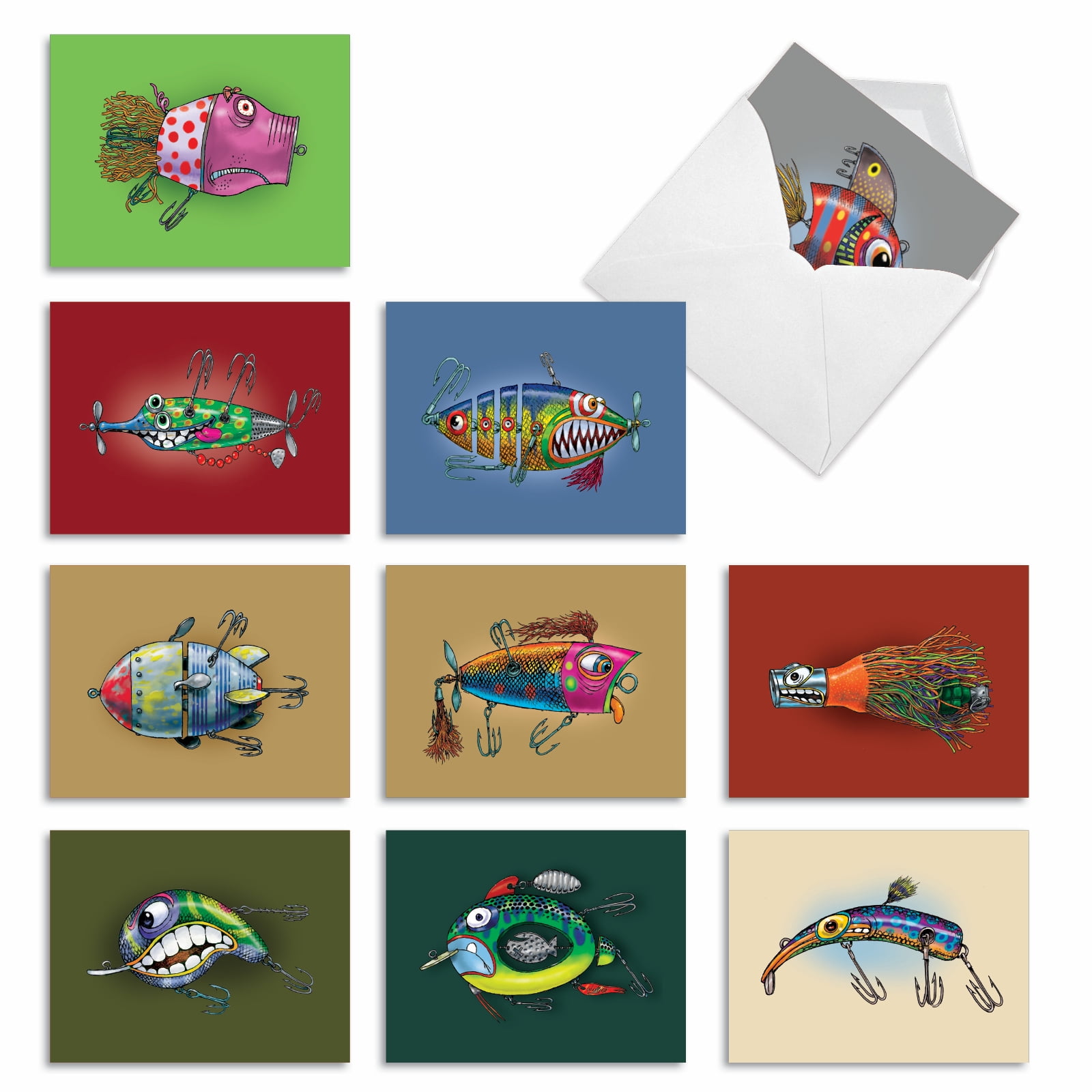10 All Occasion Blank Note Cards Pack (4 x 5.12 Inch) - OFF THE HOOK ...