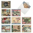 thumbnail image 1 of 10 Thank You Note Cards Pack (4 x 5.12 Inch) - PAPIERS DE PARIS M6624TYG, 1 of 6