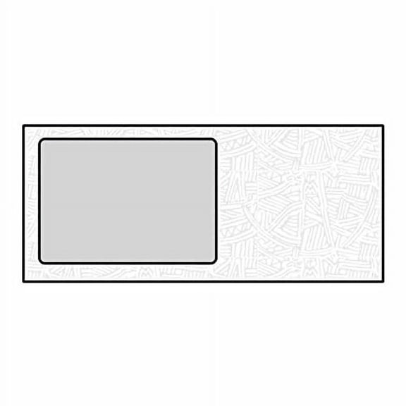 #10 All Purpose Poly Window Envelopes, 4-1/8" x 9-1/2", 24#, White, Side Seams, Black Wesco Inside Tint - Box of 500